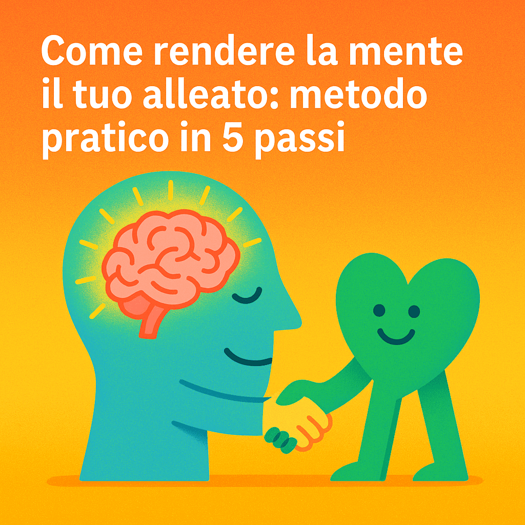 Come rendere la mente il tuo alleato: metodo pratico in 5 passi