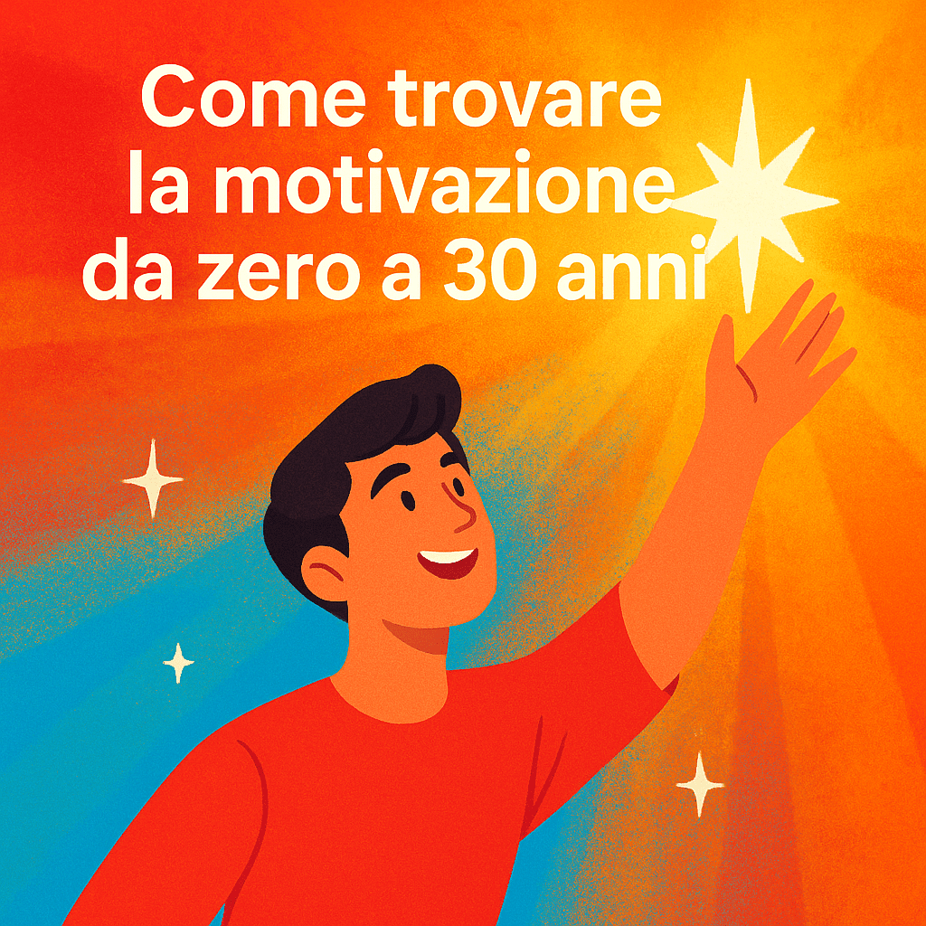Come trovare la motivazione da zero a 30 anni: il metodo che funziona