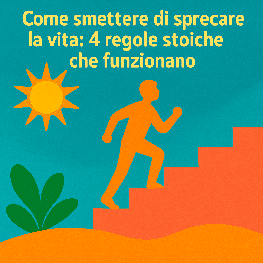 Come smettere di sprecare la vita: 4 regole stoiche che funzionano