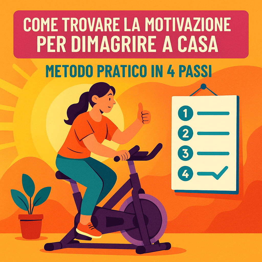 Come trovare la motivazione per dimagrire a casa: metodo pratico in 4 passi