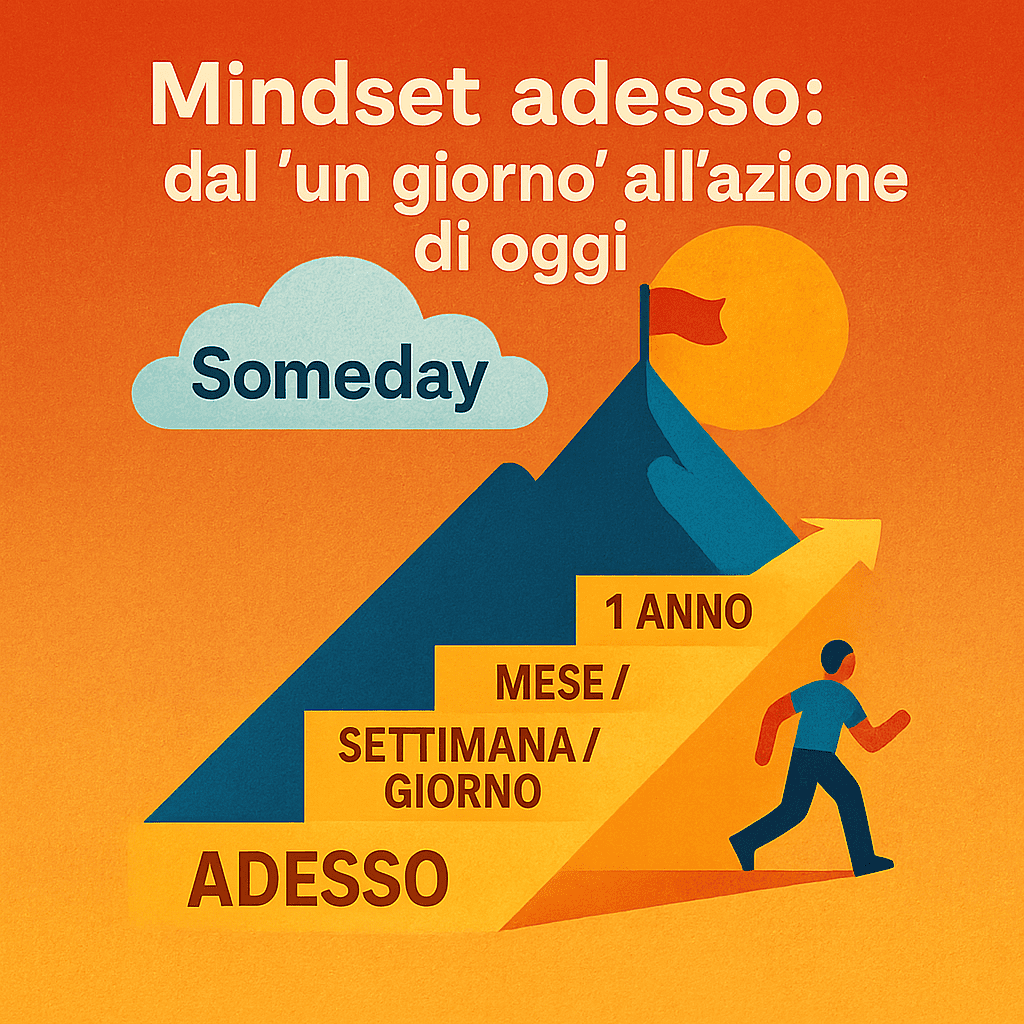Mindset adesso: dal “un giorno” all’azione di oggi
