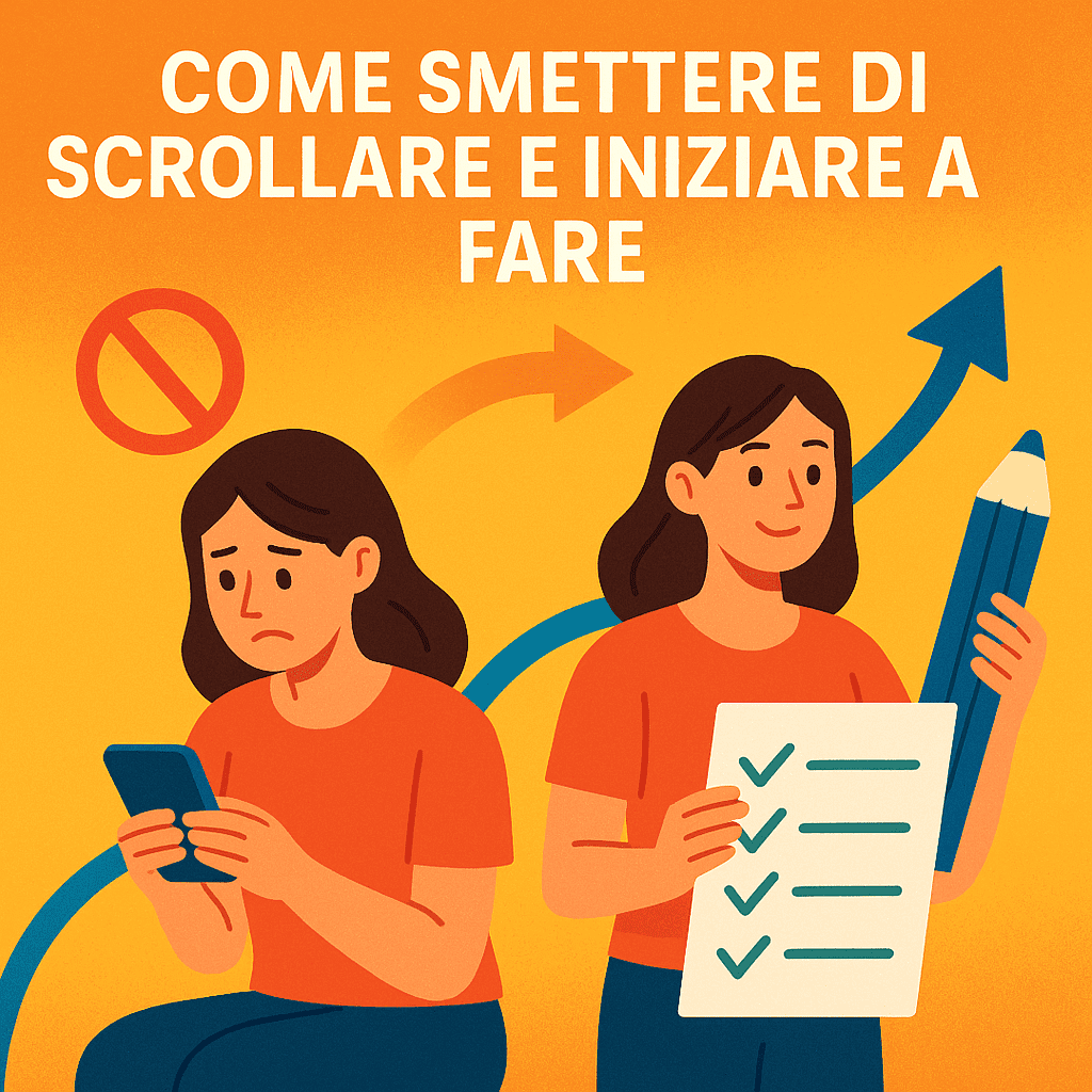Come smettere di scrollare e iniziare a fare: metodo in 5 passi