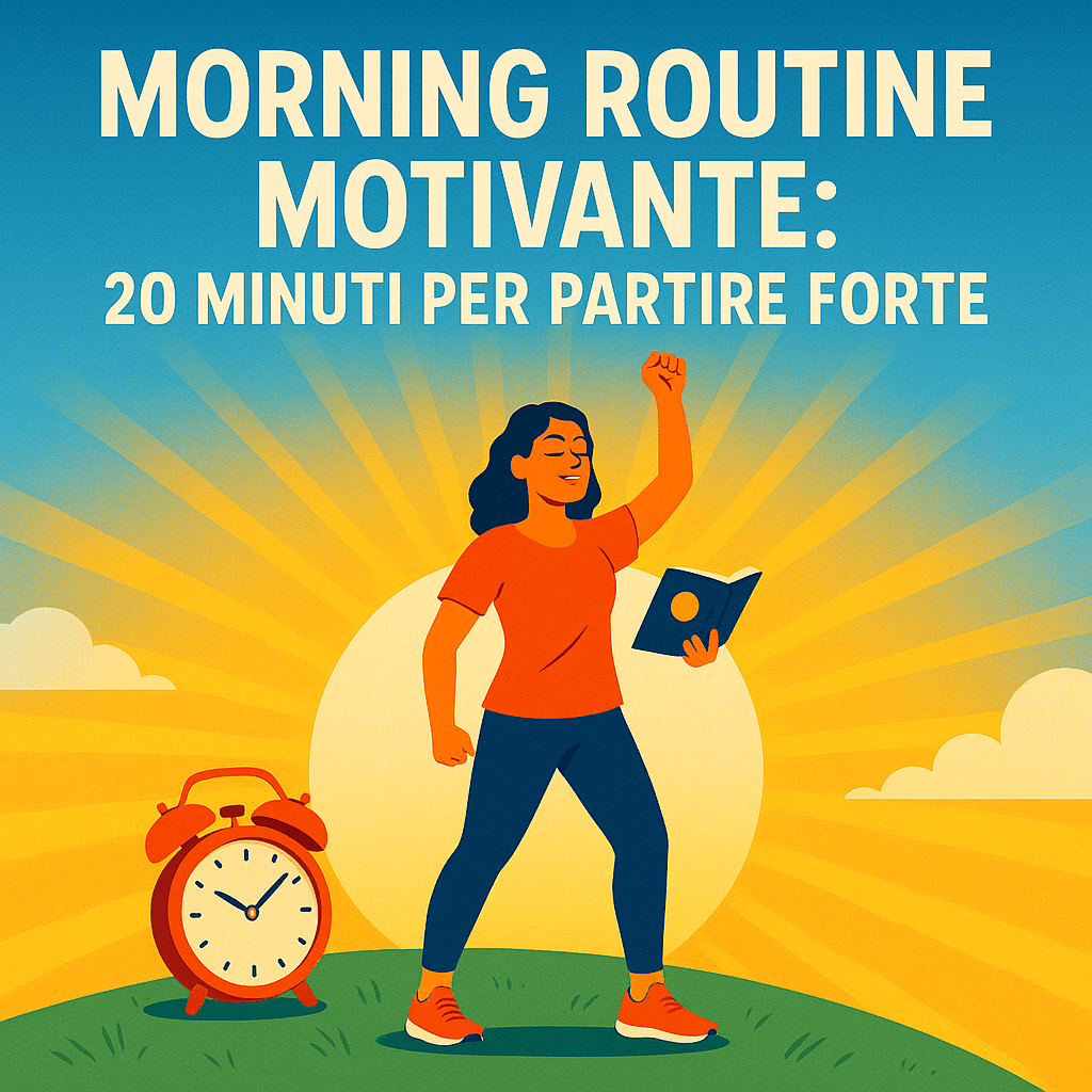 Morning routine motivante: 20 minuti per partire forte